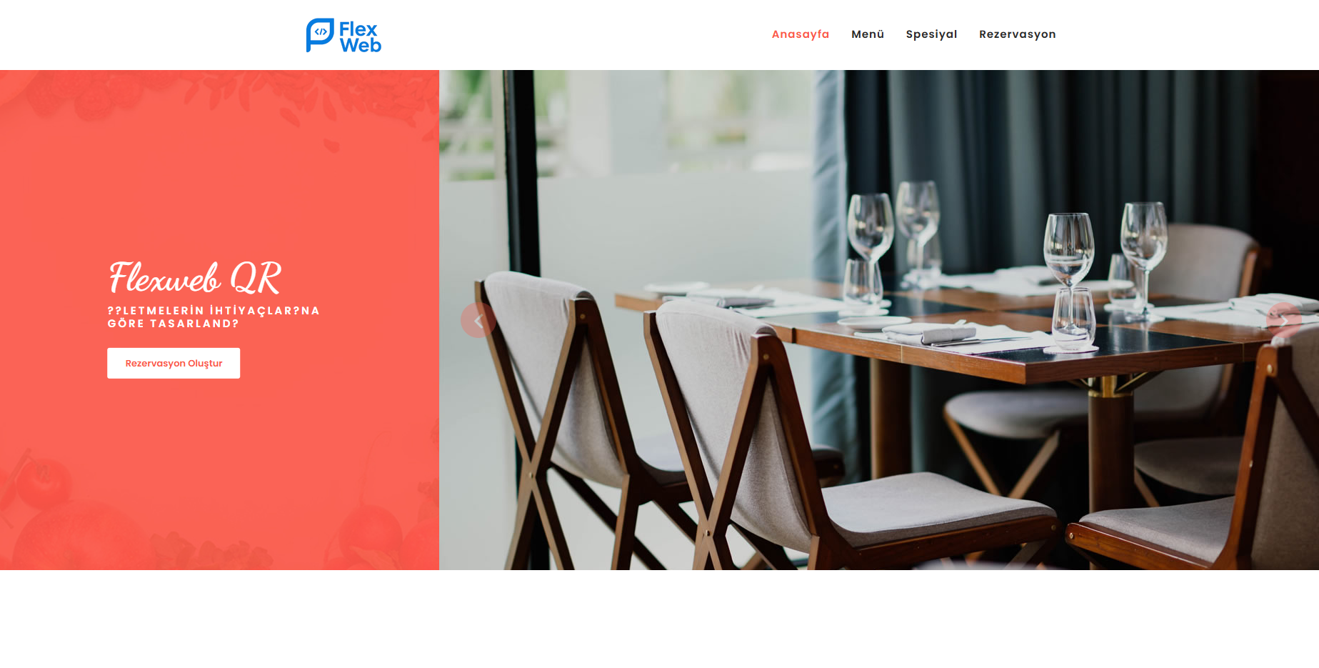 QR Menü Teması V13