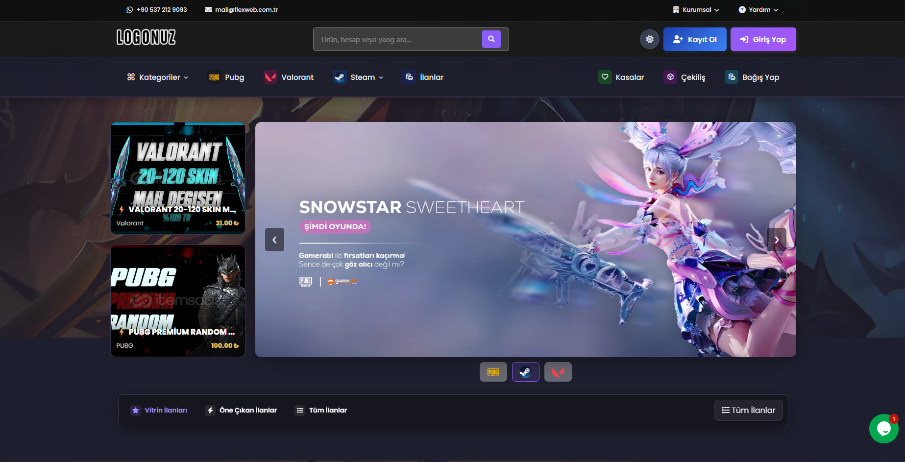 Oyuncu Pazaryerli Epin Scripti