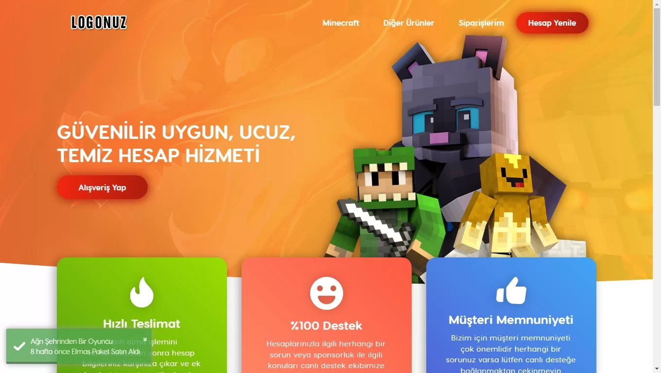 Hesap - Epin Satış Yazılımı