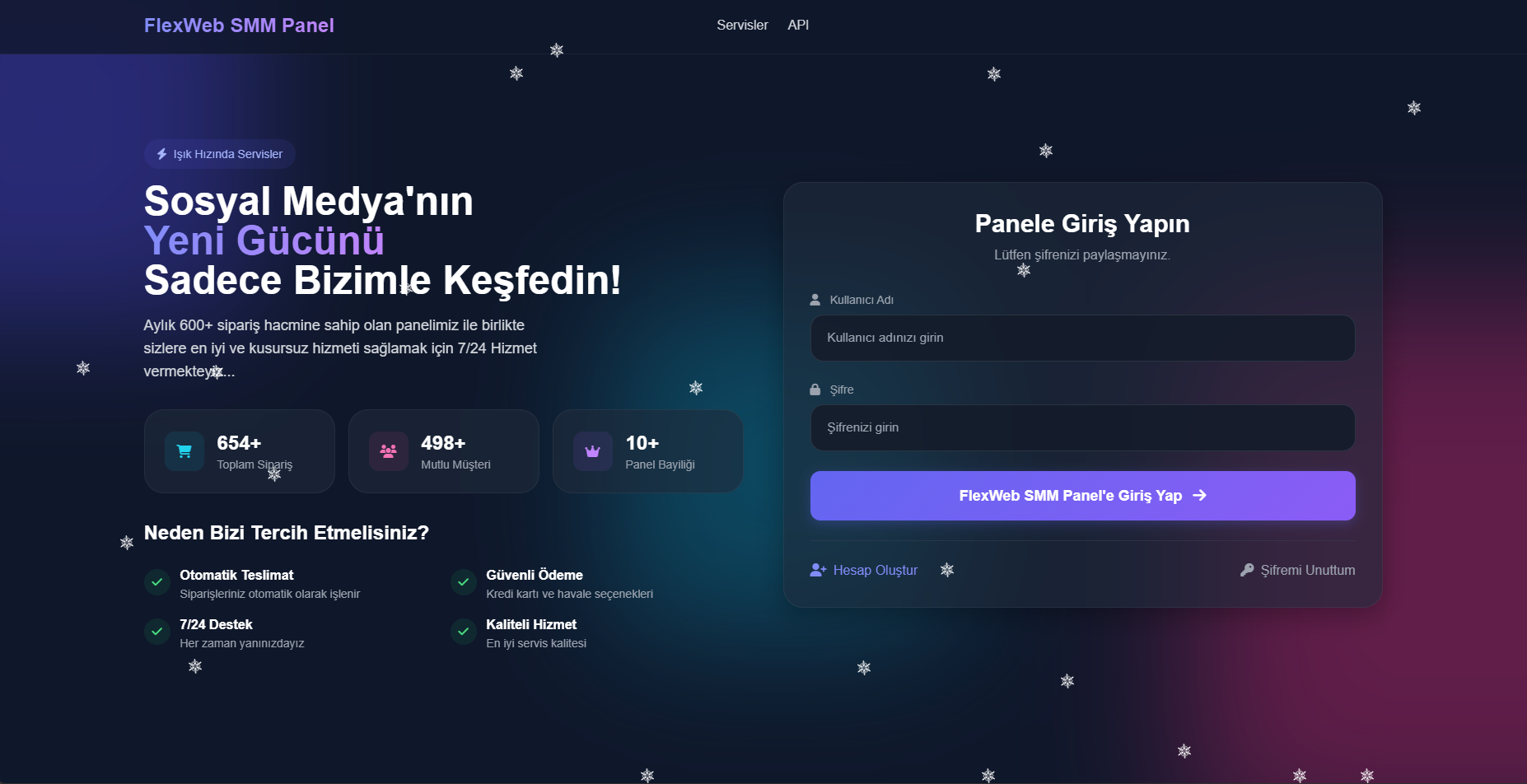 FlexWeb Özel PREMIUM Smmpanel Yazılımı